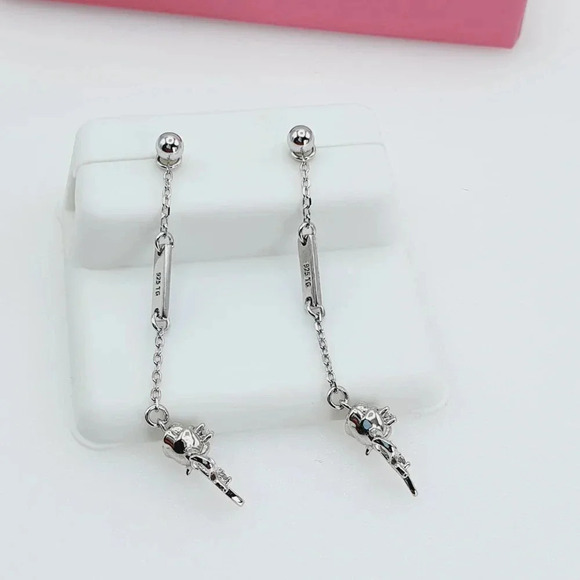 "925 Sterling Silver Cubic Zirconia Earrings, U19254684 - Picture 11 of 11